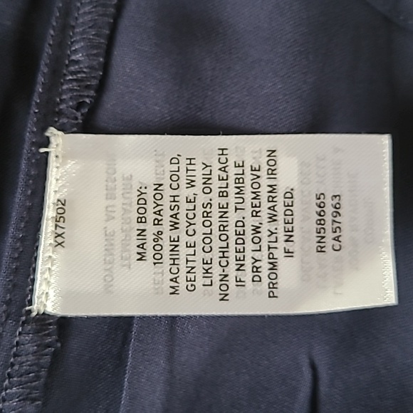 Nordstrom Navy & White Horse Print Dress - Size L (10/12) - Picture 8 of 9